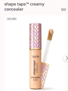 NWT Tarte Shape Tape Creamy Concealer in 16N Fair-Light Neutral